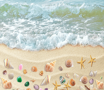 3D Colored Beach Floor Mural Wallpaper AJ Wallpaper 2 