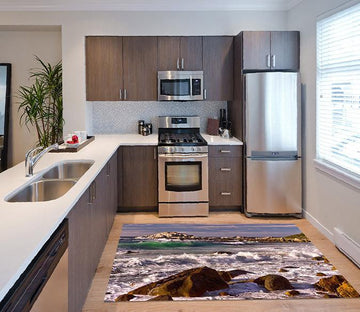 3D Sea Stone Coast 567 Kitchen Mat Floor Mural Wallpaper AJ Wallpaper 