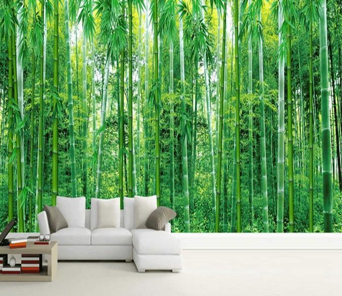 Green Lush Bamboos Wallpaper AJ Wallpaper 2 