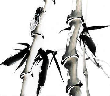 Cicada And Bamboos Wallpaper AJ Wallpaper 