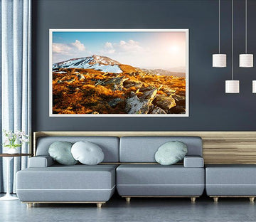 3D Hillside At Dusk 172 Fake Framed Print Painting Wallpaper AJ Creativity Home 