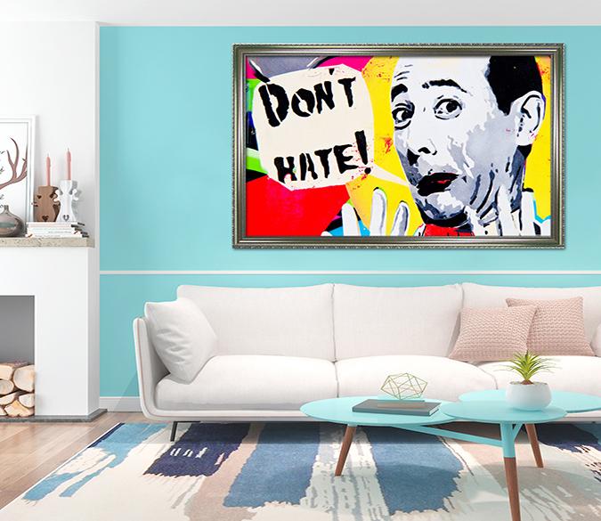 3D Funny Man 012 Fake Framed Print Painting Wallpaper AJ Creativity Home 