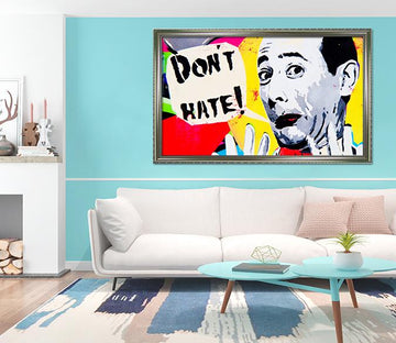 3D Funny Man 012 Fake Framed Print Painting Wallpaper AJ Creativity Home 