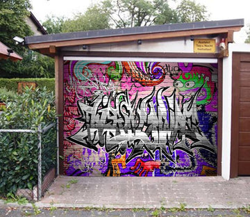 3D Graffiti Monsters 331 Garage Door Mural Wallpaper AJ Wallpaper 