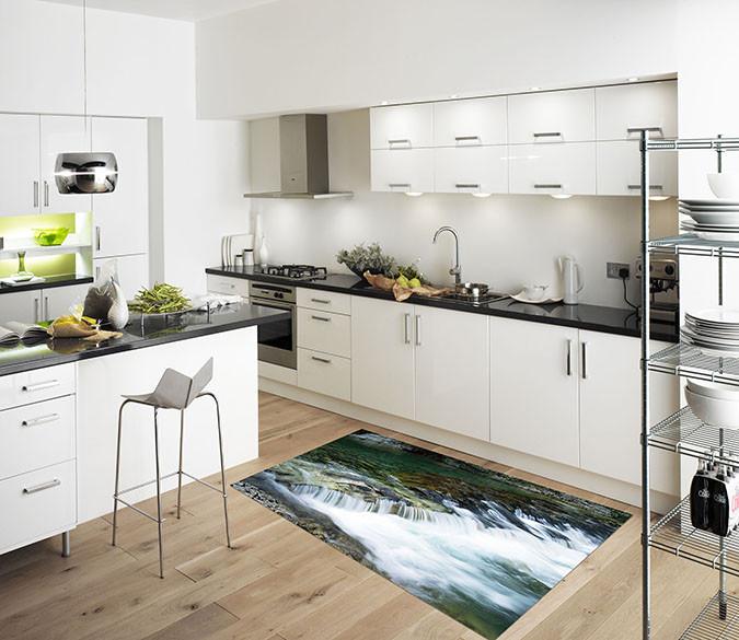 3D Broad River 077 Kitchen Mat Floor Mural Wallpaper AJ Wallpaper 