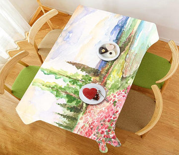 3D Watercolor Painting 762 Tablecloths Wallpaper AJ Wallpaper 