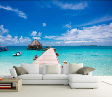 Sea Wooden Bridge 5 Wallpaper AJ Wallpaper 