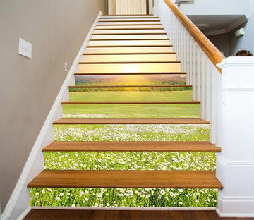 3D Grassland Flowers 1181 Stair Risers Wallpaper AJ Wallpaper 
