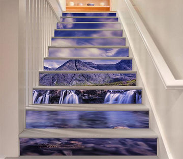 3D Mountains Flowing Rivers 918 Stair Risers Wallpaper AJ Wallpaper 