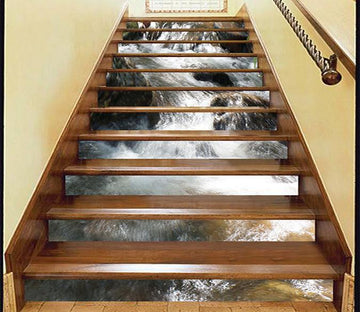 3D River Turbulent 751 Stair Risers Wallpaper AJ Wallpaper 