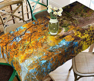 3D Lakeside Trees 610 Tablecloths Wallpaper AJ Wallpaper 