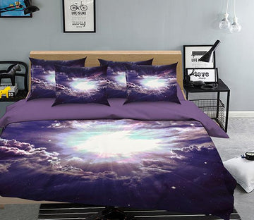 3D Cloudy Sky Bright Sun 294 Bed Pillowcases Quilt Wallpaper AJ Wallpaper 