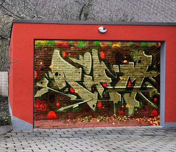 3D Bricks Wall Graffiti 256 Garage Door Mural Wallpaper AJ Wallpaper 