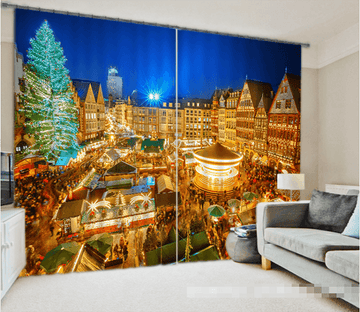 3D Shining City 1184 Curtains Drapes Wallpaper AJ Wallpaper 