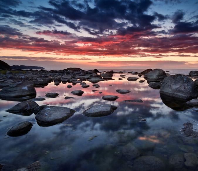 Coast Sunset Scenery Wallpaper AJ Wallpaper 