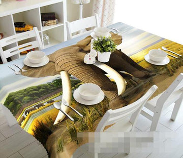 3D Big Elephant 1022 Tablecloths Wallpaper AJ Wallpaper 