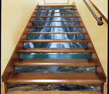 3D Secluded Waterfall 836 Stair Risers Wallpaper AJ Wallpaper 