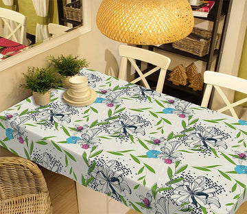 3D Flowers Leaves 267 Tablecloths Wallpaper AJ Wallpaper 