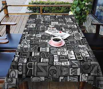 3D Metal Alphabets 318 Tablecloths Wallpaper AJ Wallpaper 