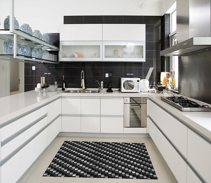 3D Weave Pattern Kitchen Mat Floor Mural Wallpaper AJ Wallpaper 