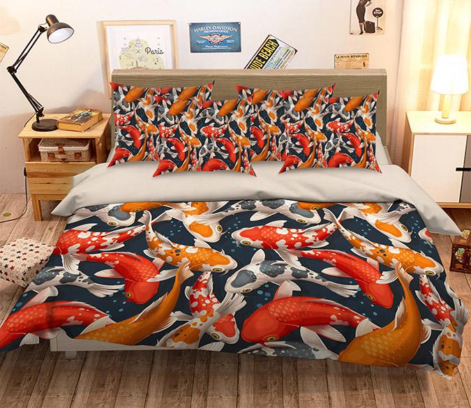 3D Colorful Fishes 270 Bed Pillowcases Quilt Wallpaper AJ Wallpaper 