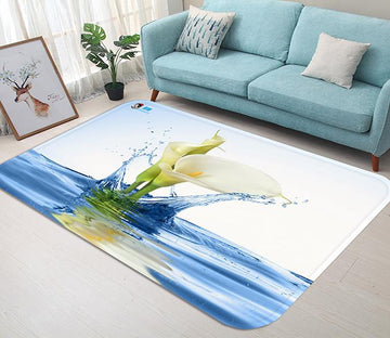 3D Pure White Flowers 78 Non Slip Rug Mat Mat AJ Creativity Home 