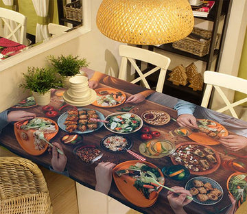 3D Various Food 681 Tablecloths Wallpaper AJ Wallpaper 