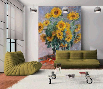 Sunflowers Vase Painting Wallpaper AJ Wallpaper 2 