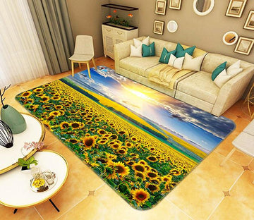 3D Vast Sunflowers Field 224 Non Slip Rug Mat Mat AJ Creativity Home 