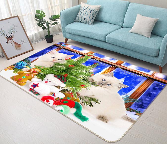 3D Clever Cats 254 Non Slip Rug Mat Mat AJ Creativity Home 