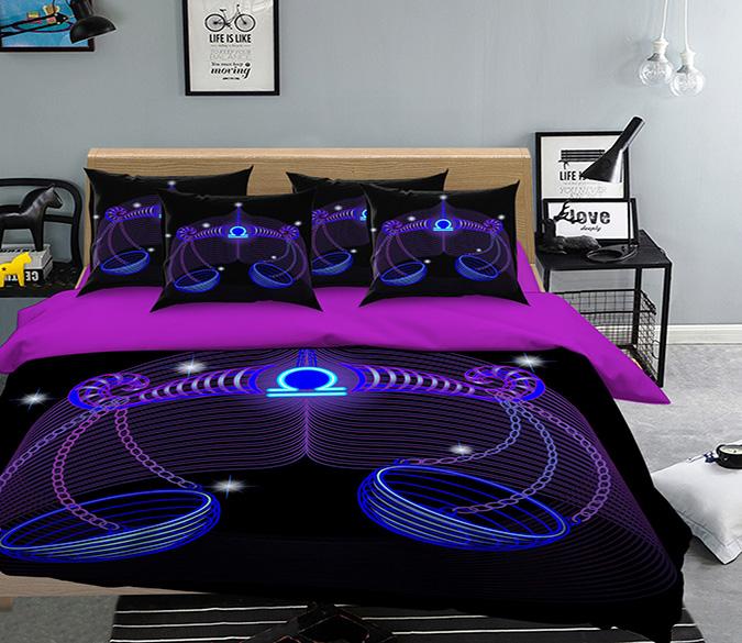 3D Libra 300 Bed Pillowcases Quilt Wallpaper AJ Wallpaper 