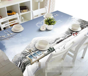 3D Pretty Snow Scenery 1414 Tablecloths Wallpaper AJ Wallpaper 
