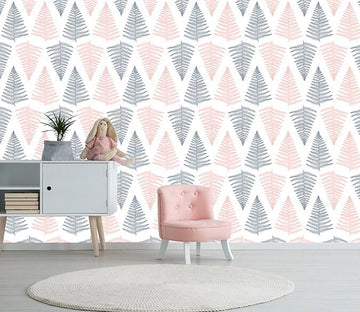 3D Elegant Leaves Pattern 003 Wallpaper AJ Wallpaper 