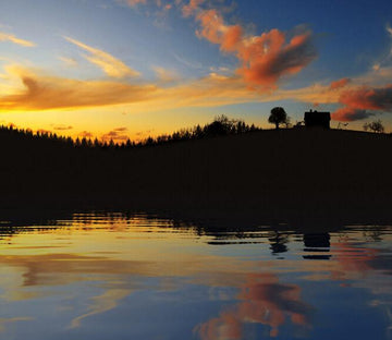 Mountain Lake Sunset Wallpaper AJ Wallpaper 