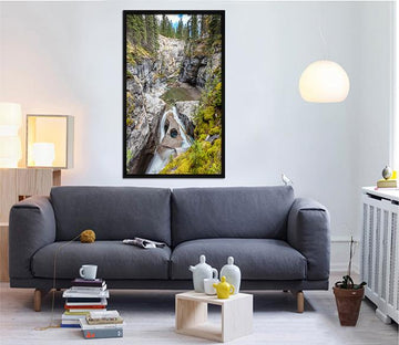 3D High Mountain 074 Fake Framed Print Painting Wallpaper AJ Creativity Home 
