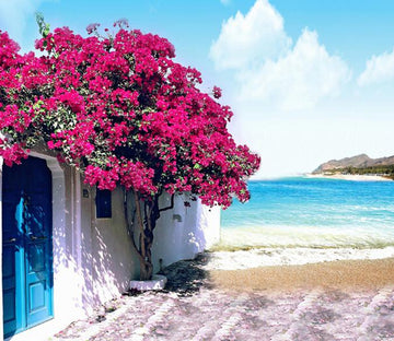 Beach Blooming Tree Wallpaper AJ Wallpaper 