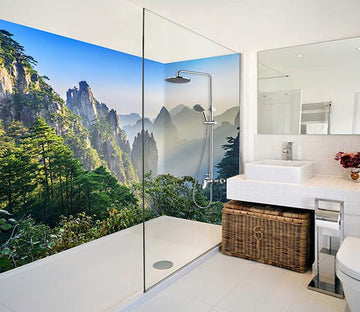 3D Misty Mountains 61 Bathroom Wallpaper Wallpaper AJ Wallpaper 