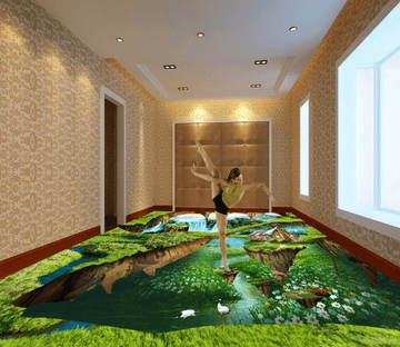 3D Natural Scenery Floor Mural Wallpaper AJ Wallpaper 2 