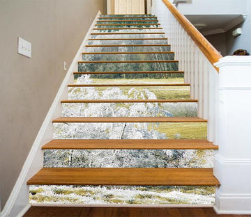 3D Silver Trees 848 Stair Risers Wallpaper AJ Wallpaper 