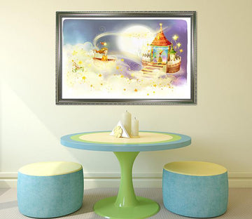 3D Magic Castle 009 Fake Framed Print Painting Wallpaper AJ Creativity Home 