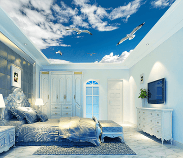 Blue Sky Pigeon 188 Wallpaper AJ Wallpaper 