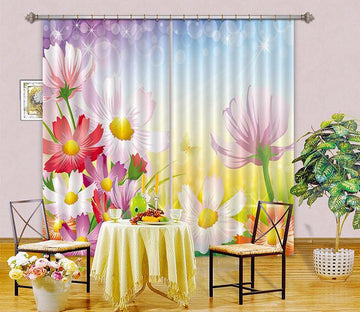 3D Color Flowers 268 Curtains Drapes Wallpaper AJ Wallpaper 
