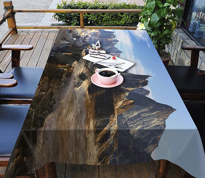 3D Bare Mountains 708 Tablecloths Wallpaper AJ Wallpaper 