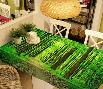 3D Green Forest Road 642 Tablecloths Wallpaper AJ Wallpaper 