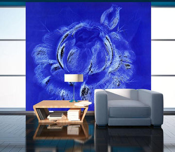 Blue Flower Painting Wallpaper AJ Wallpaper 2 