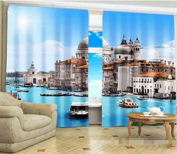 3D Venice Scenery 1174 Curtains Drapes Wallpaper AJ Wallpaper 