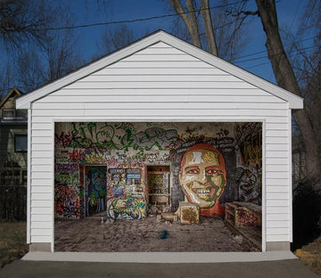 3D Houses Walls Dense Graffiti 338 Garage Door Mural Wallpaper AJ Wallpaper 