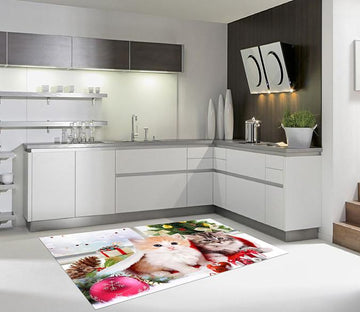3D Lovely Cats 648 Kitchen Mat Floor Mural Wallpaper AJ Wallpaper 