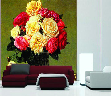 Table Flowers Wallpaper AJ Wallpaper 