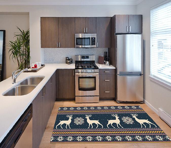 3D Deer Pattern 542 Kitchen Mat Floor Mural Wallpaper AJ Wallpaper 